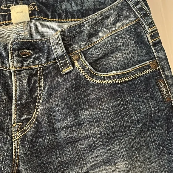 Silver Jeans Pioneer 28 Low Rise Denim Jean Bootcut Y2K Flap Pocket - Picture 5 of 9